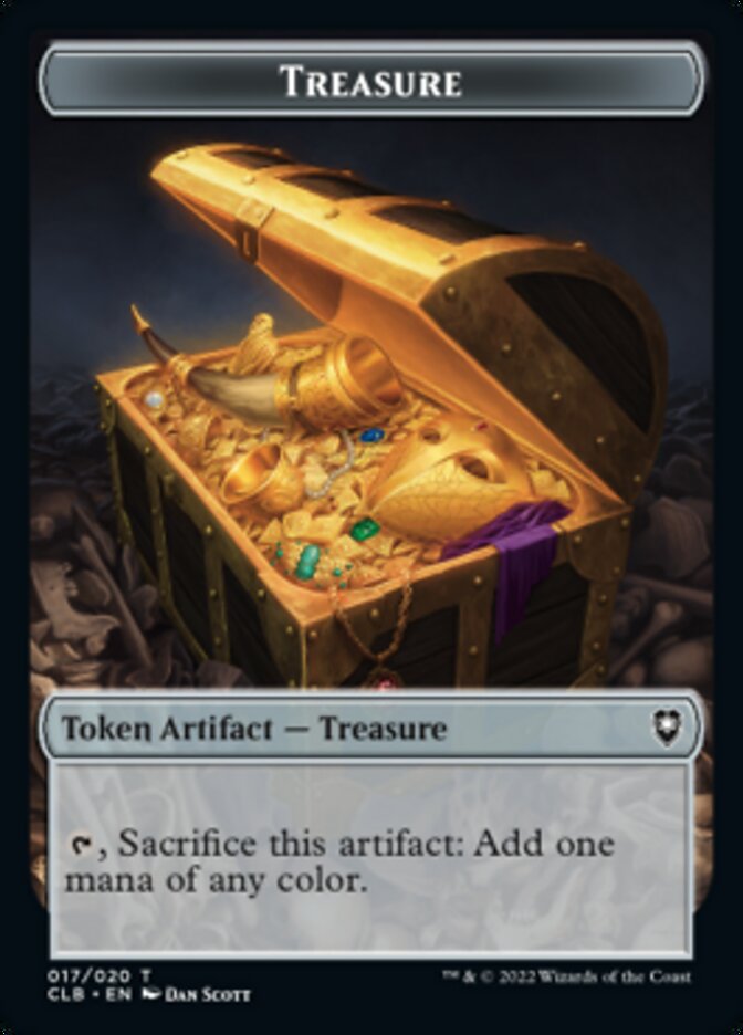 Treasure // Saproling Double-Sided Token [Commander Legends: Battle for Baldur's Gate Tokens] - Magic: The Gathering - Card Brawlers | Quebec | Canada |