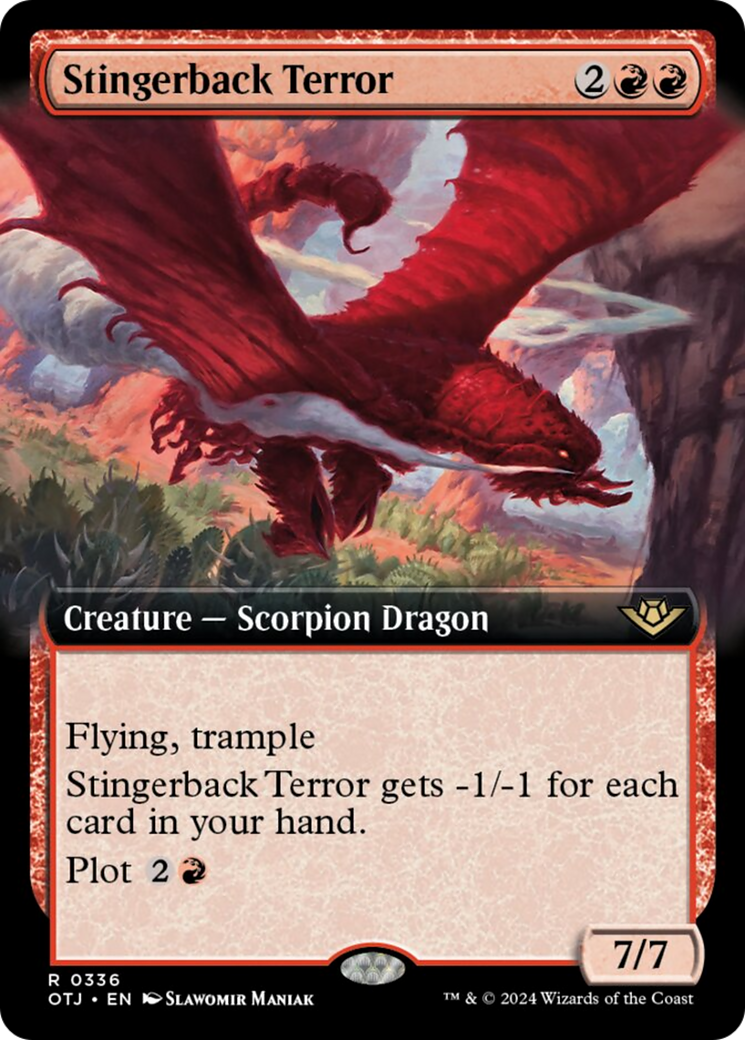 Stingerback Terror (Extended Art) [Outlaws of Thunder Junction] - Magic: The Gathering - Card Brawlers | Quebec | Canada |