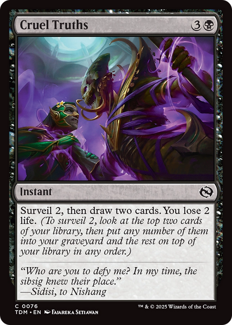 Cruel Truths [Tarkir: Dragonstorm] - Magic: The Gathering - Card Brawlers | Quebec | Canada |