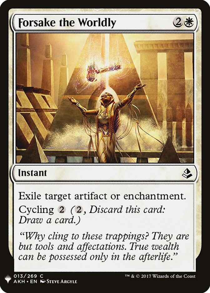Forsake the Worldly [Mystery Booster] - Magic: The Gathering - Card Brawlers | Quebec | Canada |
