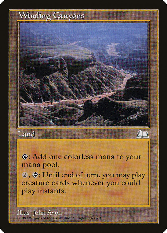 Winding Canyons [Weatherlight] - Magic: The Gathering - Card Brawlers | Quebec | Canada |