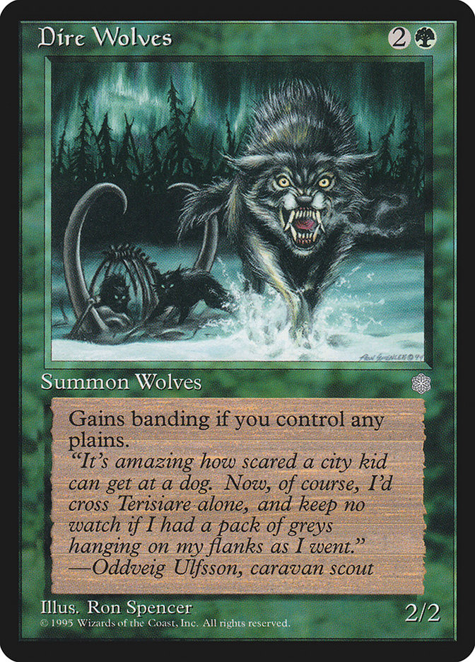 Dire Wolves [Ice Age] - Magic: The Gathering - Card Brawlers | Quebec | Canada |