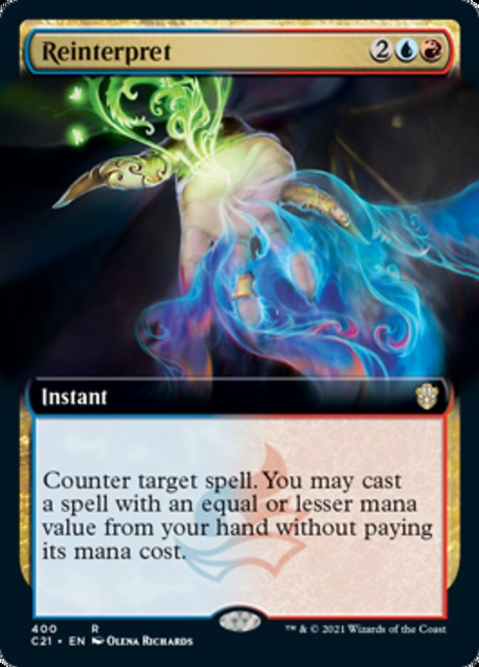 Reinterpret (Extended Art) [Commander 2021] - Magic: The Gathering - Card Brawlers | Quebec | Canada |