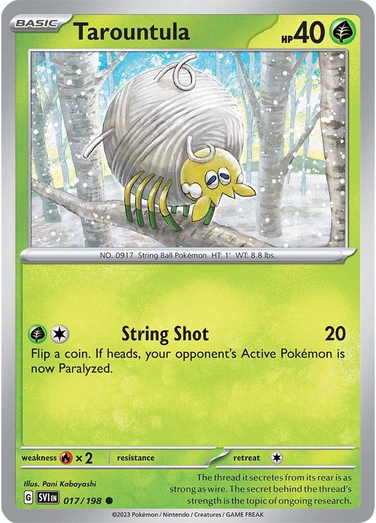 Tarountula (017/198) [Scarlet & Violet: Base Set] - Pokémon - Card Brawlers | Quebec | Canada |