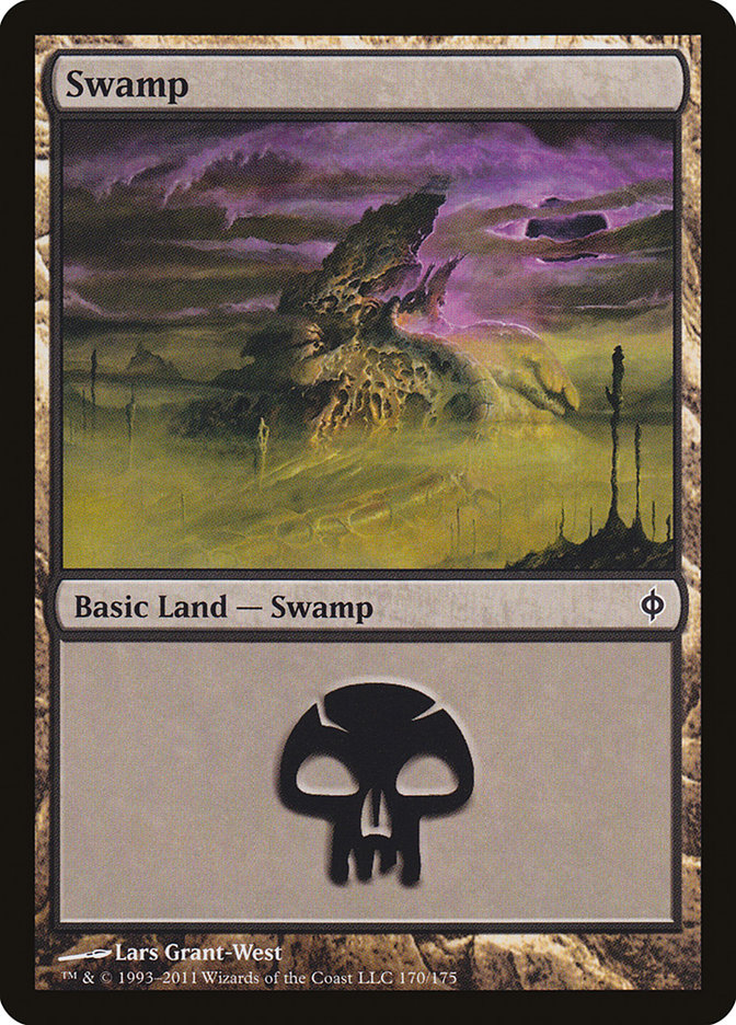 Swamp (170) [New Phyrexia] - Magic: The Gathering - Card Brawlers | Quebec | Canada |