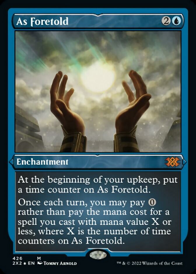 As Foretold (Foil Etched) [Double Masters 2022] - Magic: The Gathering - Card Brawlers | Quebec | Canada |