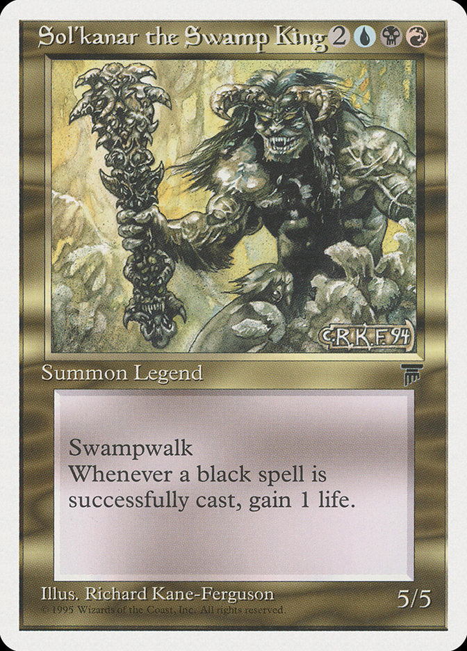 Sol'kanar the Swamp King [Chronicles] - Magic: The Gathering - Card Brawlers | Quebec | Canada |