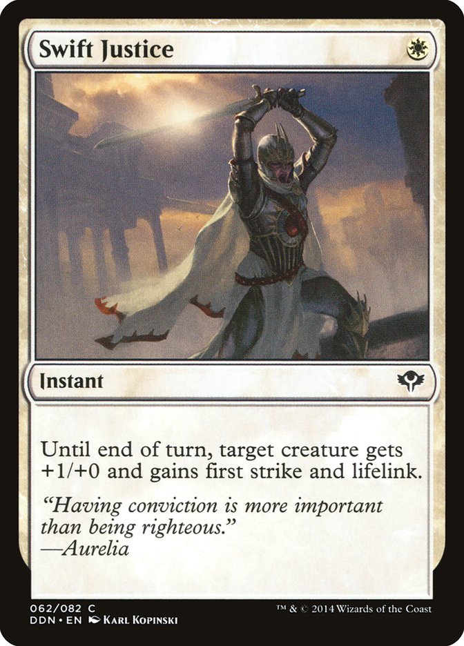 Swift Justice [Duel Decks: Speed vs. Cunning] - Magic: The Gathering - Card Brawlers | Quebec | Canada |