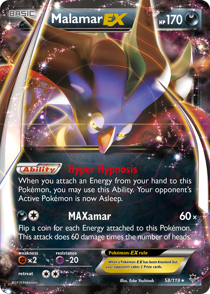 Malamar EX (58/119) [XY: Phantom Forces] - Pokémon - Card Brawlers | Quebec | Canada |
