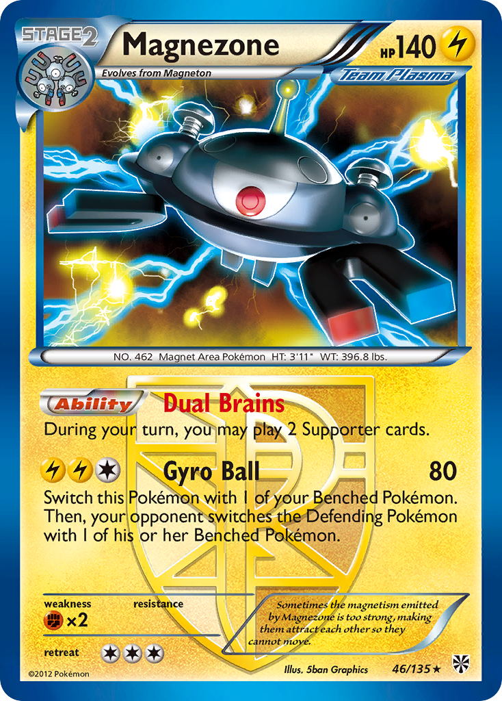 Magnezone (46/135) [Black & White: Plasma Storm] - Pokémon - Card Brawlers | Quebec | Canada |