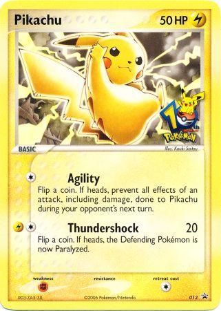 Pikachu (012) (10th Anniversary Promo) [Miscellaneous Cards] - Pokémon - Card Brawlers | Quebec | Canada |
