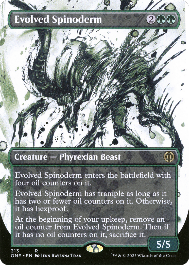 Evolved Spinoderm (Borderless Ichor) [Phyrexia: All Will Be One] - Magic: The Gathering - Card Brawlers | Quebec | Canada |