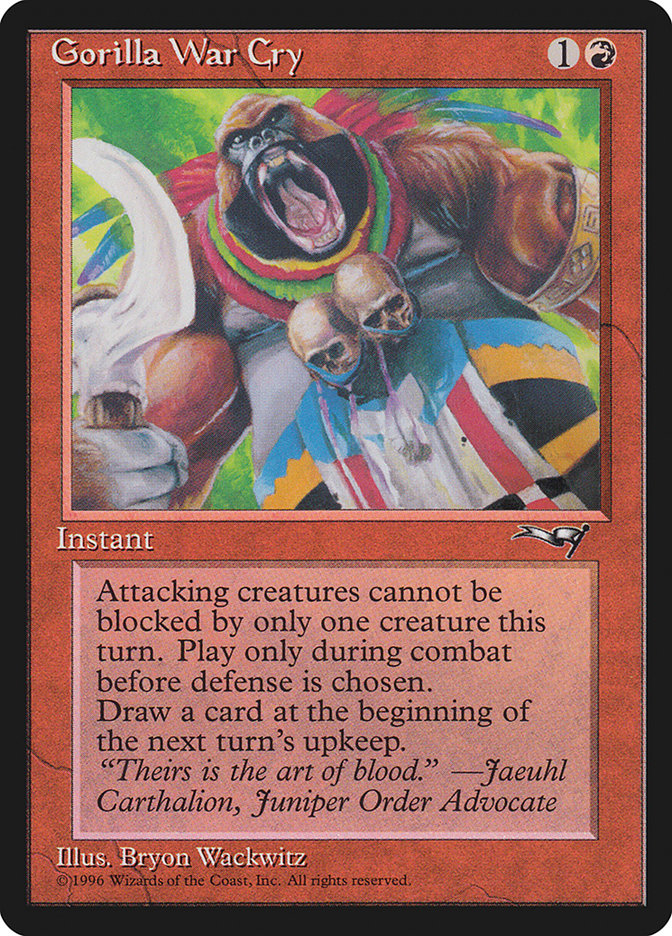 Gorilla War Cry (Sickle Blade) [Alliances] - Magic: The Gathering - Card Brawlers | Quebec | Canada |