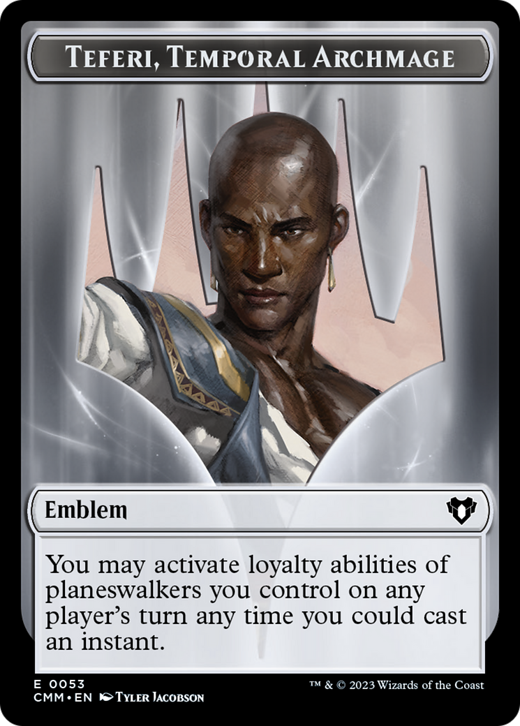 Clue // Emblem - Teferi, Temporal Archmage Double-Sided Token [Commander Masters Tokens] - Magic: The Gathering - Card Brawlers | Quebec | Canada |