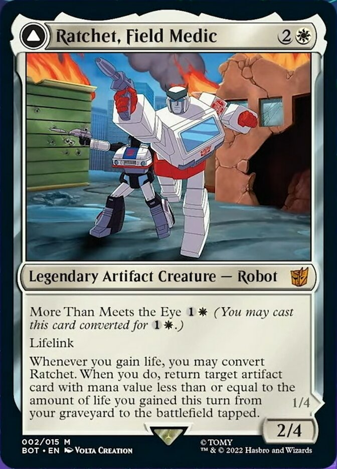 Ratchet, Field Medic // Ratchet, Rescue Racer [Transformers] - Magic: The Gathering - Card Brawlers | Quebec | Canada |