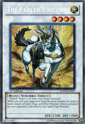 The Fabled Unicore [HA04-EN027] Secret Rare - Yu-Gi-Oh! - Card Brawlers | Quebec | Canada |