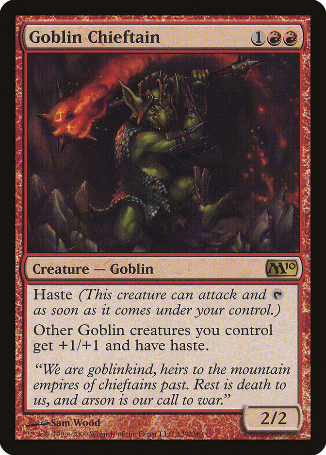 Goblin Chieftain [Magic 2010] - Magic: The Gathering - Card Brawlers | Quebec | Canada |