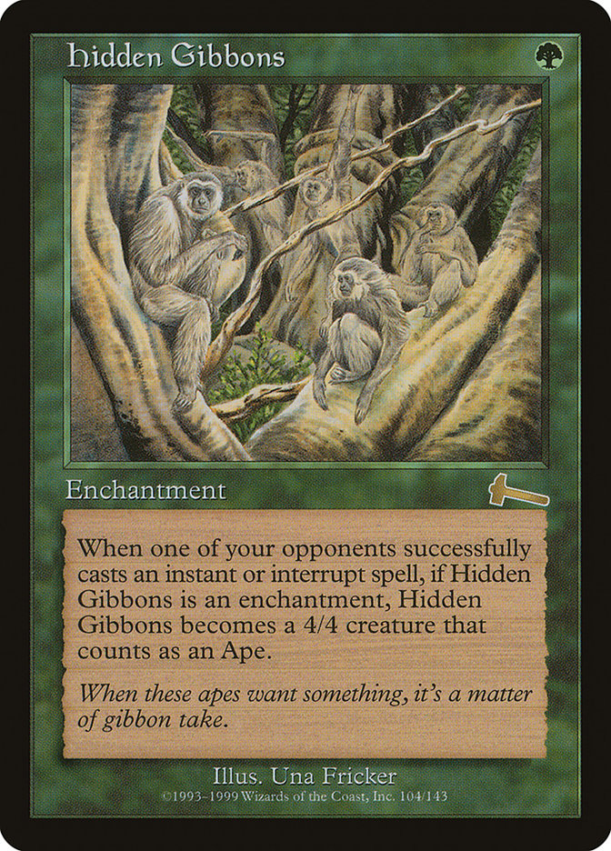 Hidden Gibbons [Urza's Legacy] - Magic: The Gathering - Card Brawlers | Quebec | Canada |