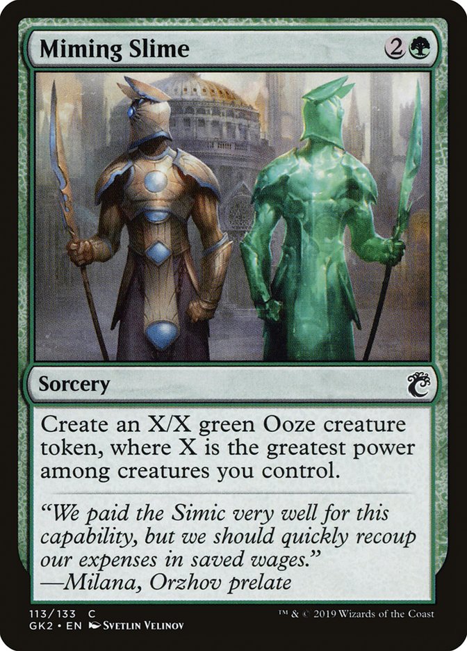 Miming Slime [Ravnica Allegiance Guild Kit] - Magic: The Gathering - Card Brawlers | Quebec | Canada |