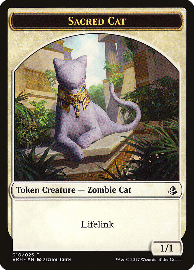 Sacred Cat // Insect Double-Sided Token [Amonkhet Tokens] - Magic: The Gathering - Card Brawlers | Quebec | Canada |