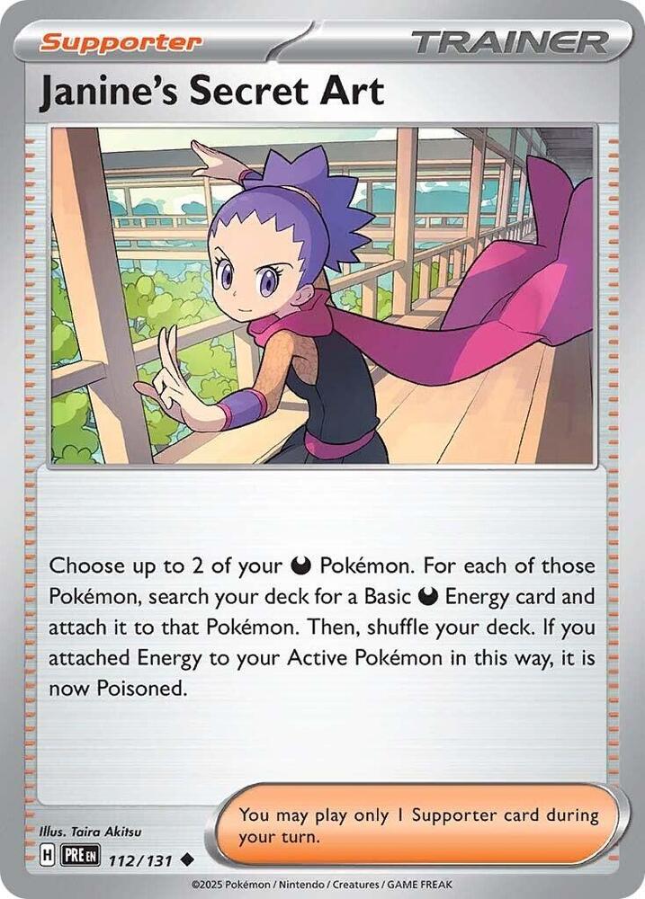 Janine's Secret Art (112/131) [Scarlet & Violet: Prismatic Evolutions] - Pokémon - Card Brawlers | Quebec | Canada |