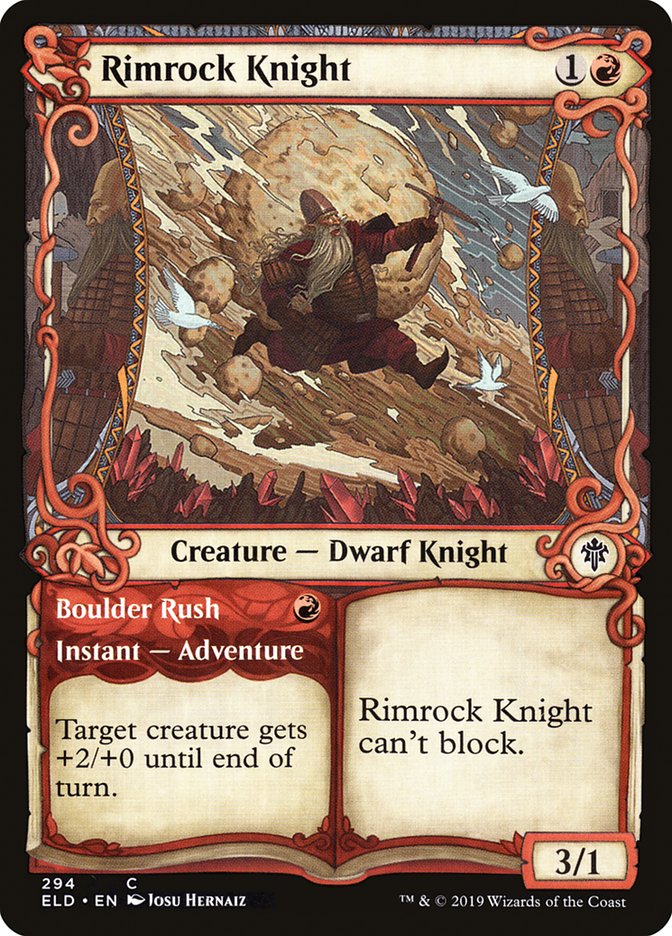 Rimrock Knight // Boulder Rush (Showcase) [Throne of Eldraine] - Magic: The Gathering - Card Brawlers | Quebec | Canada |
