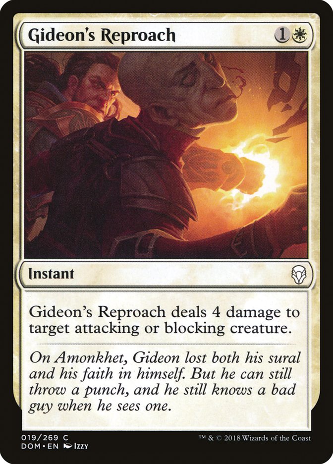 Gideon's Reproach [Dominaria] - Magic: The Gathering - Card Brawlers | Quebec | Canada |
