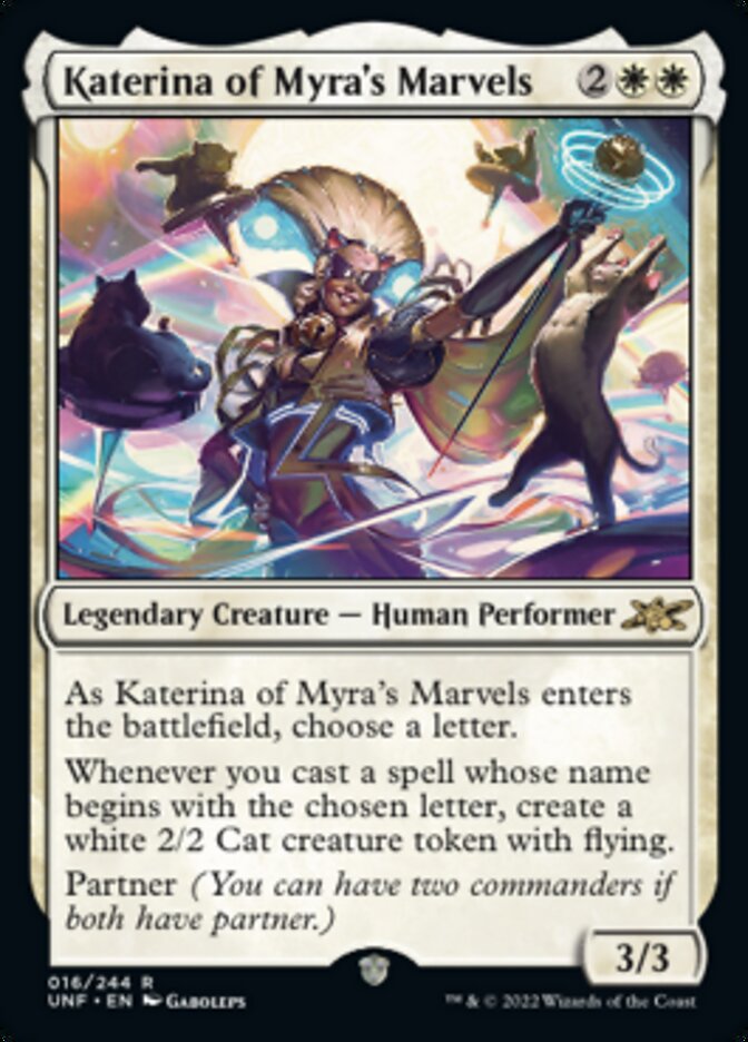 Katerina of Myra's Marvels [Unfinity] - Magic: The Gathering - Card Brawlers | Quebec | Canada |