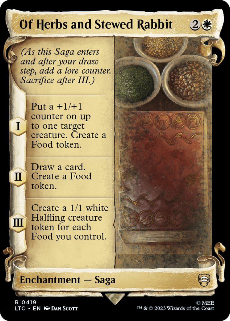 Of Herbs and Stewed Rabbit [The Lord of the Rings: Tales of Middle-Earth Commander Showcase Scrolls] - Magic: The Gathering - Card Brawlers | Quebec | Canada |