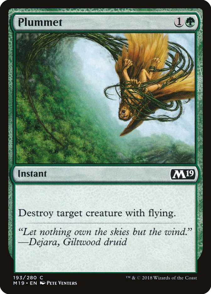 Plummet [Core Set 2019] - Magic: The Gathering - Card Brawlers | Quebec | Canada |