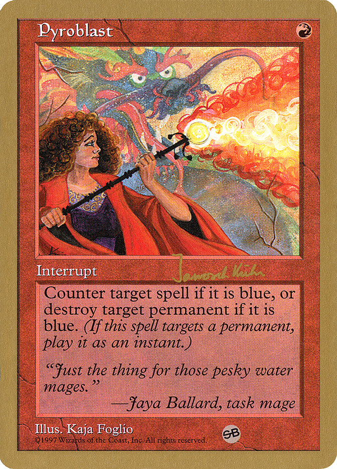 Pyroblast (Janosch Kuhn) (SB) [World Championship Decks 1997] - Magic: The Gathering - Card Brawlers | Quebec | Canada |