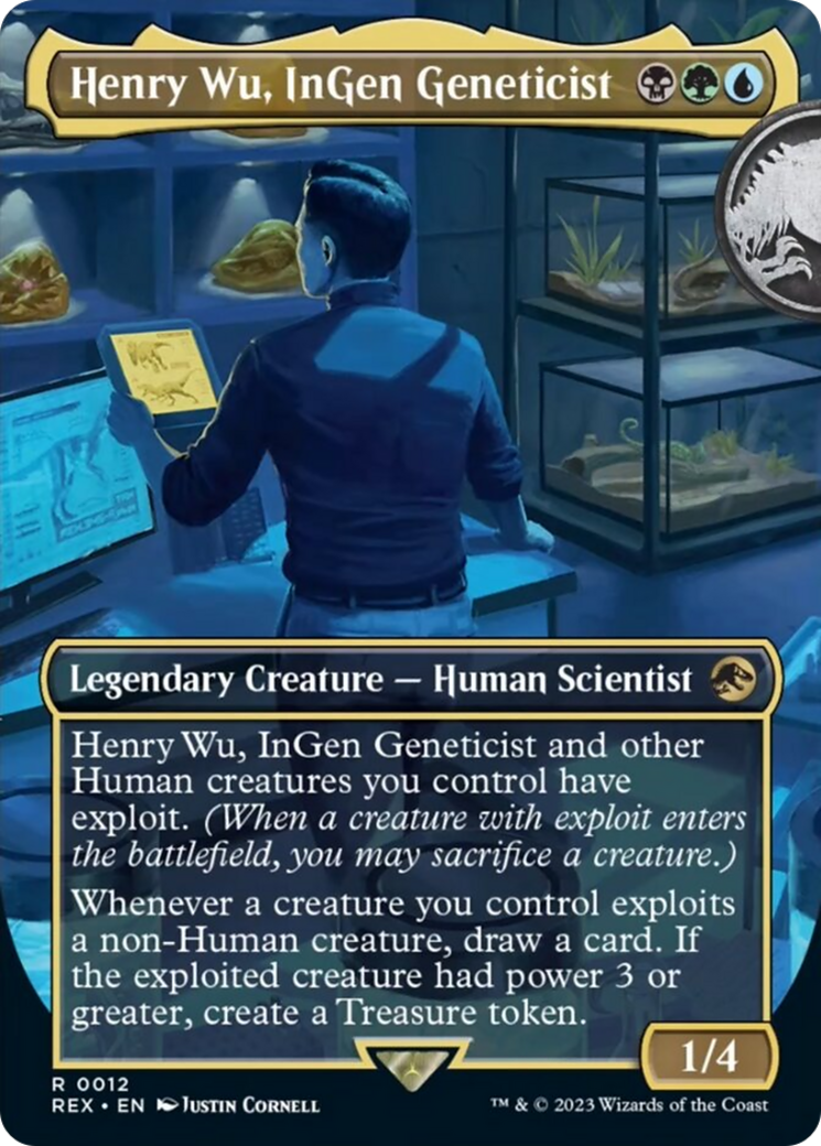 Henry Wu, InGen Geneticist (Borderless) [Jurassic World Collection] - Magic: The Gathering - Card Brawlers | Quebec | Canada |
