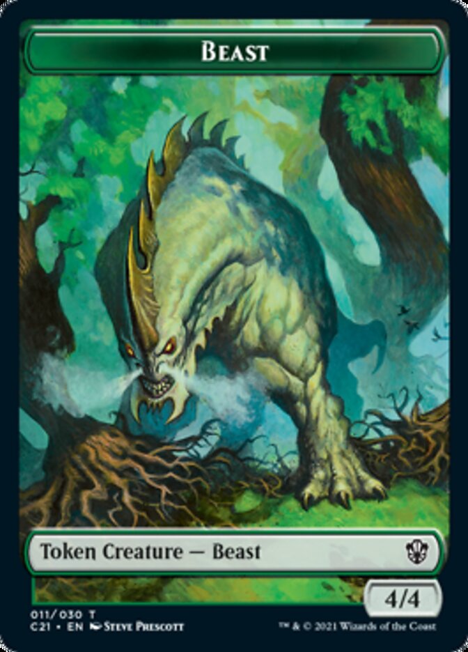Beast (011) // Insect Double-Sided Token [Commander 2021 Tokens] - Magic: The Gathering - Card Brawlers | Quebec | Canada |