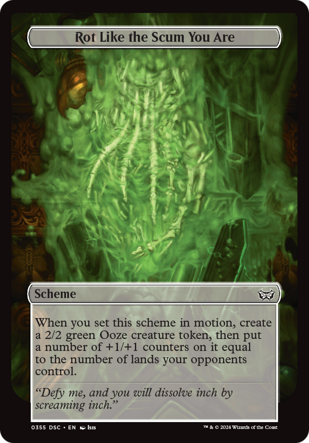 Rot Like the Scum You Are (Full Art) [Duskmourn: Archenemy] - Magic: The Gathering - Card Brawlers | Quebec | Canada |
