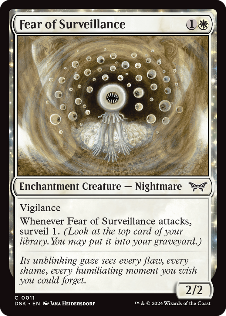 Fear of Surveillance [Duskmourn: House of Horror] - Magic: The Gathering - Card Brawlers | Quebec | Canada |