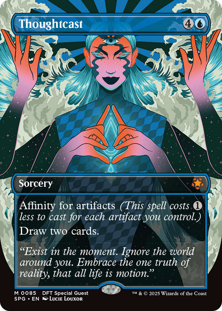 Thoughtcast (Borderless) [Aetherdrift Special Guests] - Magic: The Gathering - Card Brawlers | Quebec | Canada |