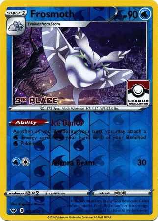 Frosmoth (064/202) (League Promo 3rd Place) [Sword & Shield: Base Set] - Pokémon - Card Brawlers | Quebec | Canada |