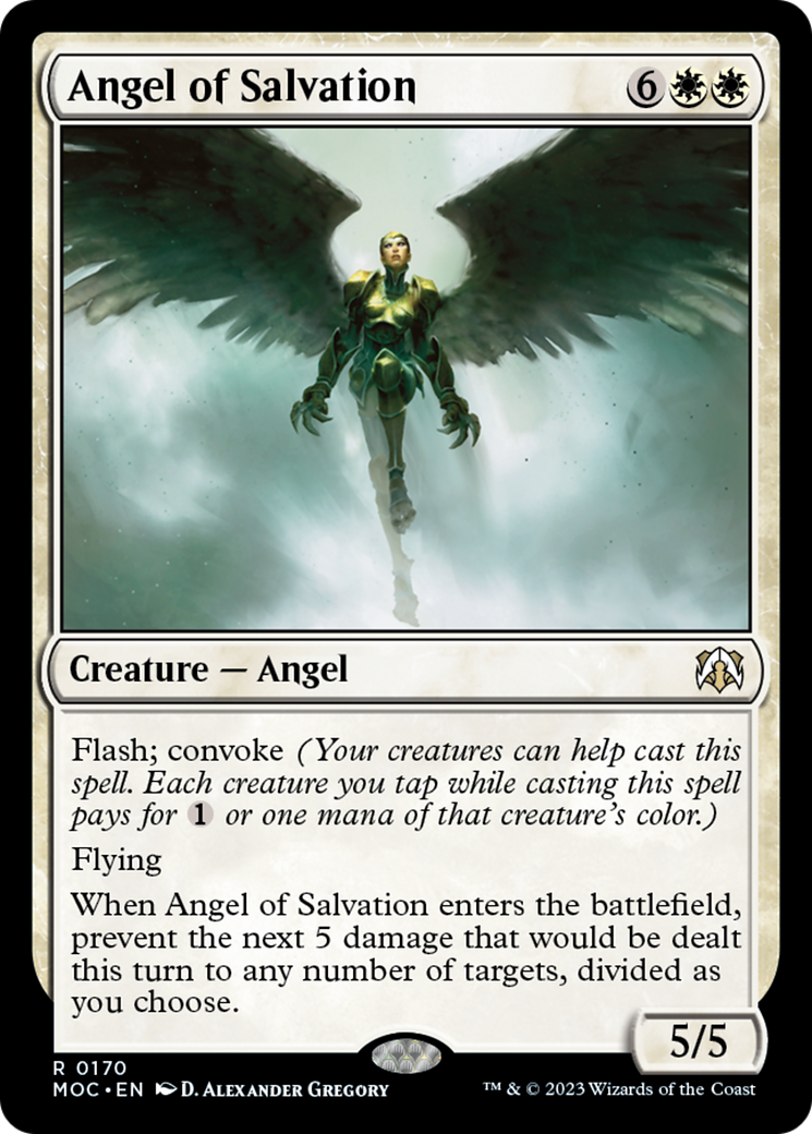 Angel of Salvation [March of the Machine Commander] - Magic: The Gathering - Card Brawlers | Quebec | Canada |
