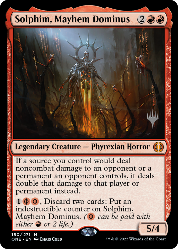 Solphim, Mayhem Dominus (Promo Pack) [Phyrexia: All Will Be One Promos] - Magic: The Gathering - Card Brawlers | Quebec | Canada |
