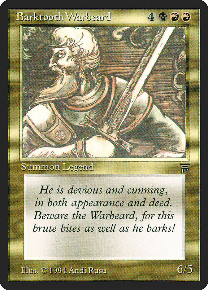 Barktooth Warbeard [Legends] - Magic: The Gathering - Card Brawlers | Quebec | Canada |