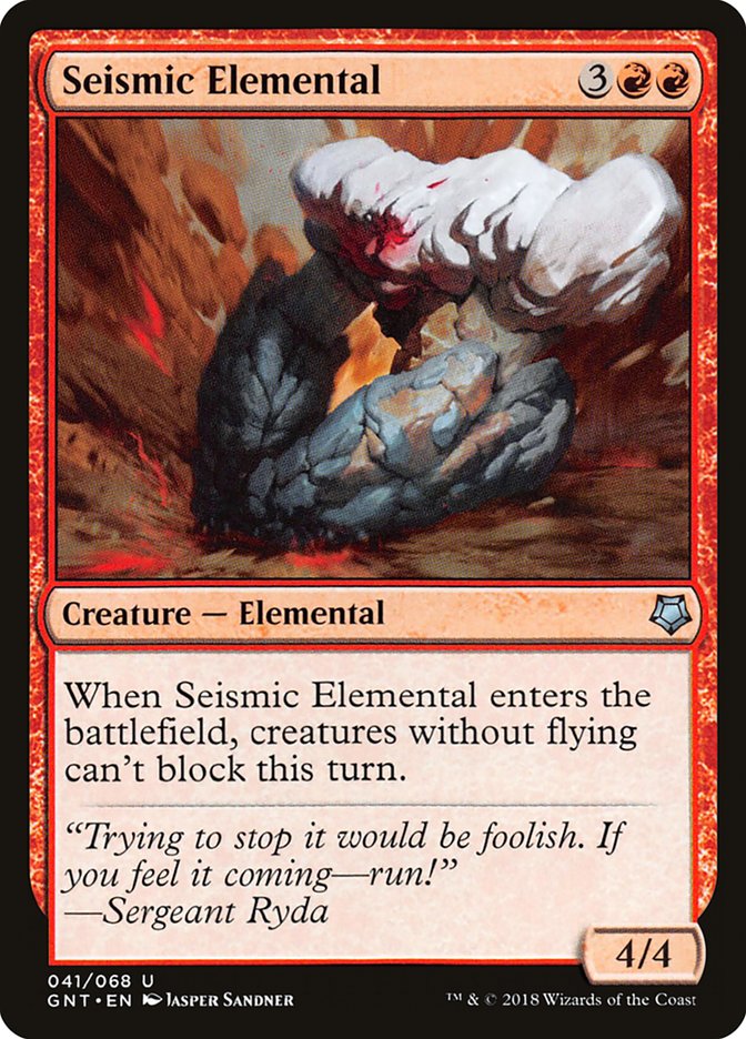 Seismic Elemental [Game Night 2018] - Magic: The Gathering - Card Brawlers | Quebec | Canada |