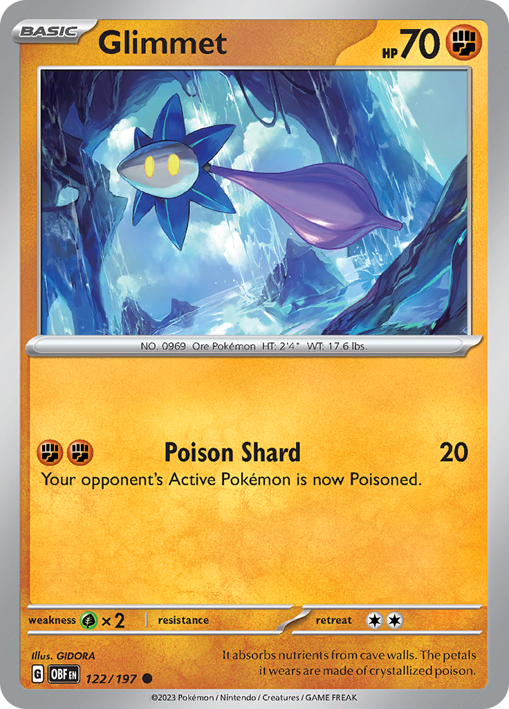 Glimmet (122/197) [Scarlet & Violet: Obsidian Flames] - Pokémon - Card Brawlers | Quebec | Canada |