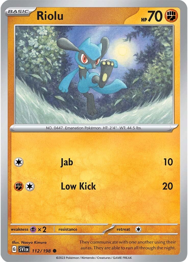 Riolu (112/198) [Scarlet & Violet: Base Set] - Pokémon - Card Brawlers | Quebec | Canada |