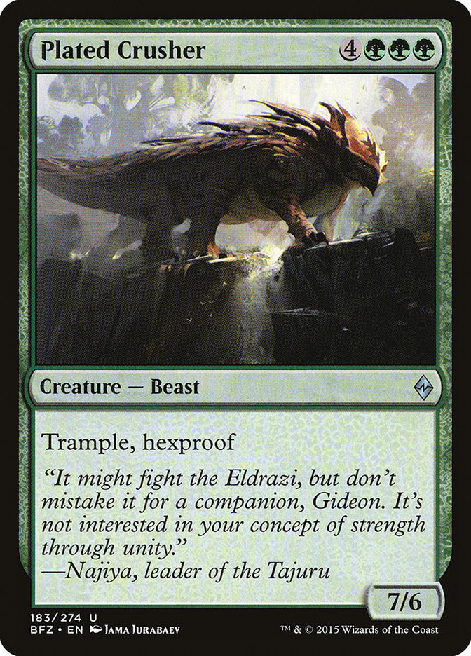 Plated Crusher [Battle for Zendikar] - Magic: The Gathering - Card Brawlers | Quebec | Canada |