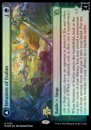 Invasion of Ixalan // Belligerent Regisaur [March of the Machine Prerelease Promos] - Magic: The Gathering - Card Brawlers | Quebec | Canada |