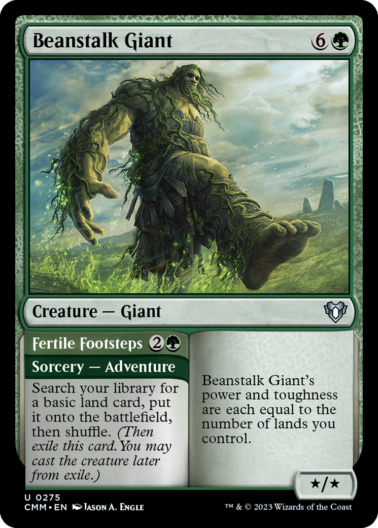 Beanstalk Giant // Fertile Footsteps [Commander Masters] - Magic: The Gathering - Card Brawlers | Quebec | Canada |