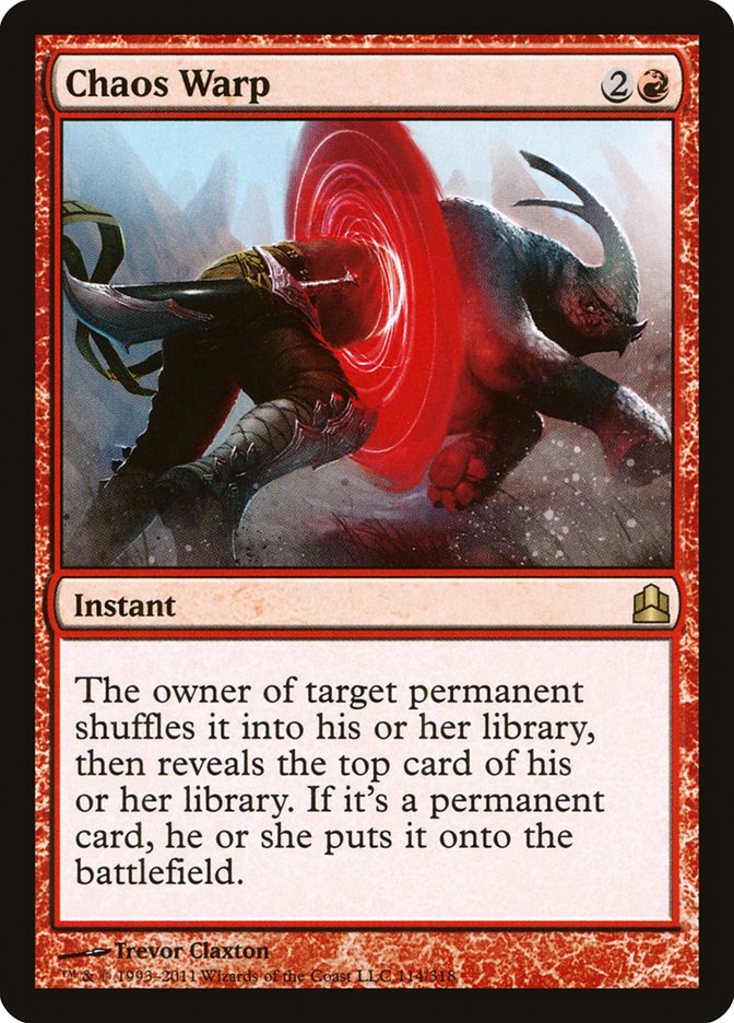 Chaos Warp [Commander 2011] - Magic: The Gathering - Card Brawlers | Quebec | Canada |