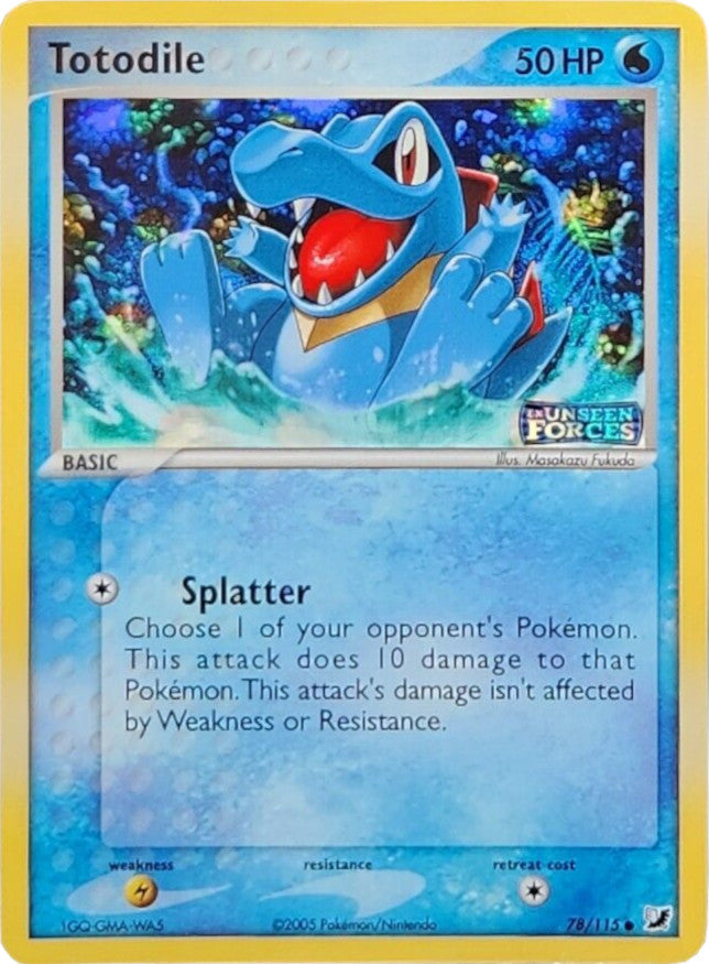 Totodile (78/115) (Stamped) [EX: Unseen Forces] - Pokémon - Card Brawlers | Quebec | Canada |