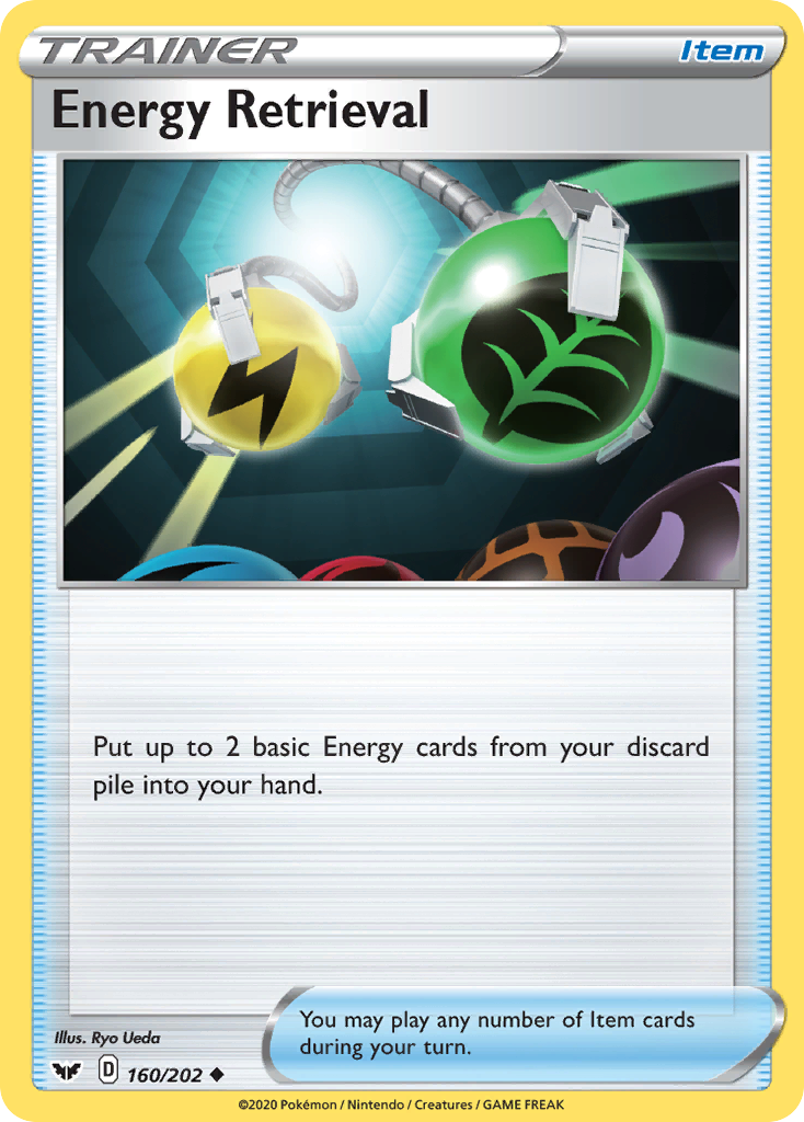 Energy Retrieval (160/202) [Sword & Shield: Base Set] - Pokémon - Card Brawlers | Quebec | Canada |