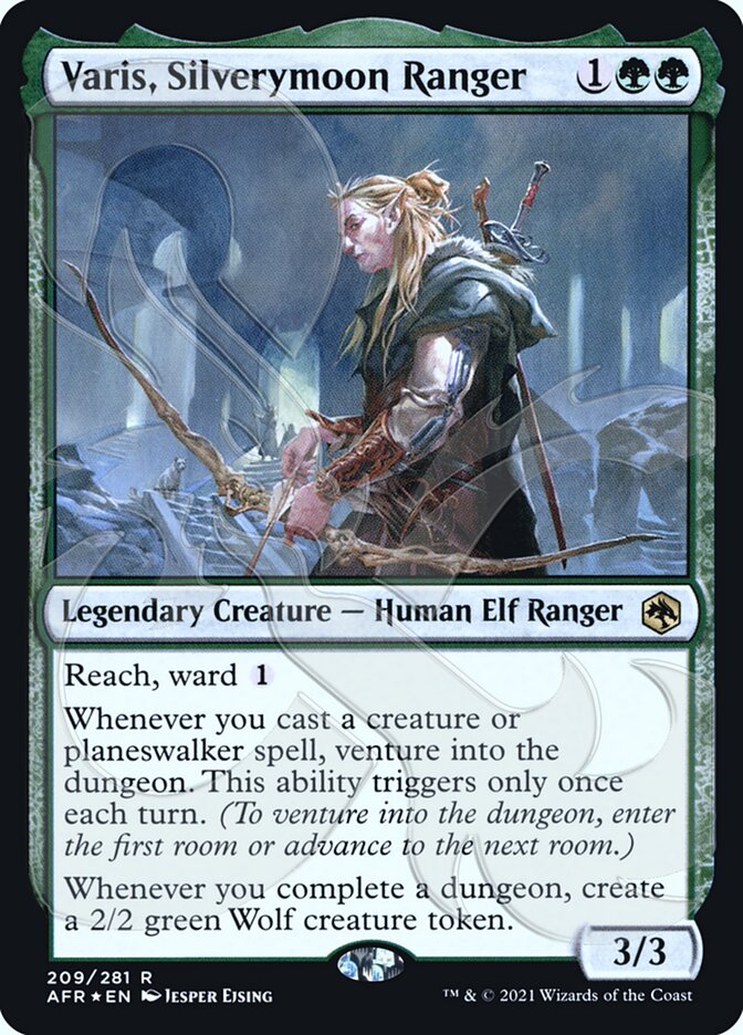 Varis, Silverymoon Ranger (Ampersand Promo) [Dungeons & Dragons: Adventures in the Forgotten Realms Promos] - Magic: The Gathering - Card Brawlers | Quebec | Canada |